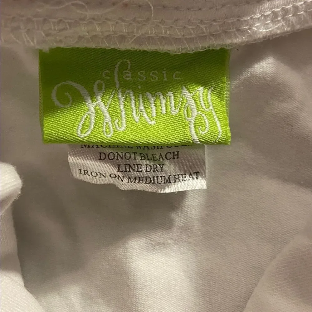 Classic whimsy Christmas White Pajama Set with Red Trim embroidered Santa 2T